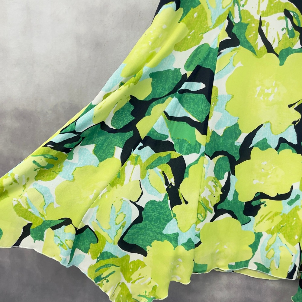 Nygard Collection Silk Skirt Womens 16 Floral Flowy Fairy Feminine Dainty Spring - Picture 3 of 9